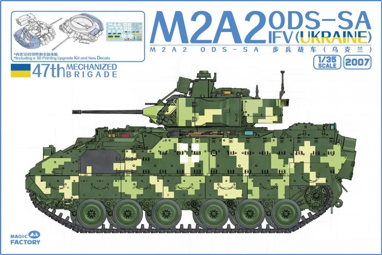 Magic Factory 1/35 Magic Factory M2A2 ODS-SA IFV Ukraine Plastic Model Kit