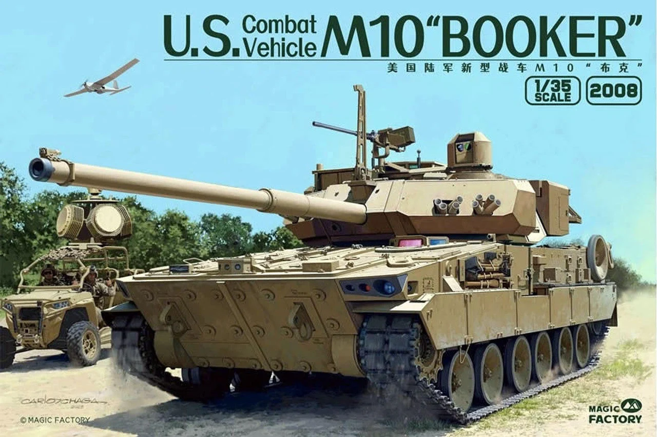 Magic Factory 1/35 Magic Factory M10 Booker US Combat Vehicle Plastic Model Kit