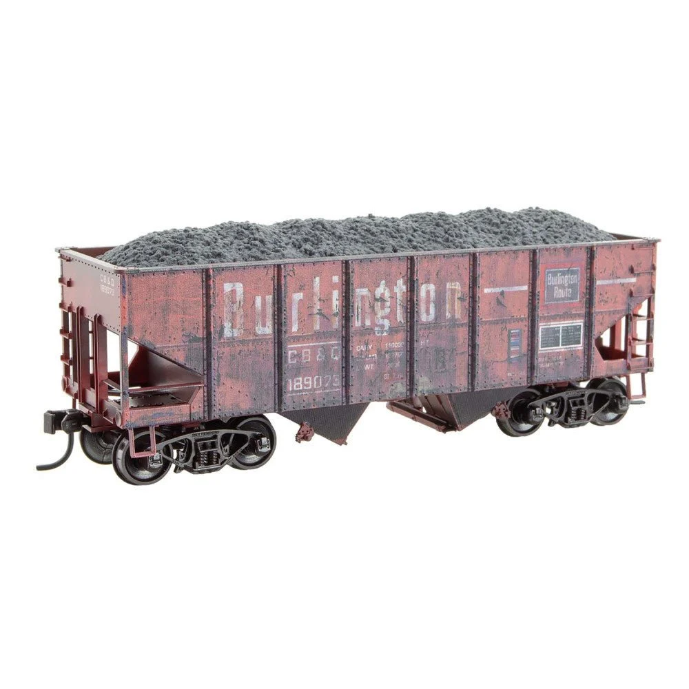 Micro Trains HO Chicago, Burlington & Quincy 33' Twin Bay Open Hopper Kit RD# CB&Q 18973 | 2500003