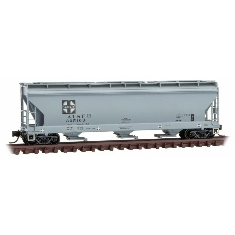 Micro Trains Line N Atchison, Topeka & Santa Covered Hopper Fe RD# ATSF 305103