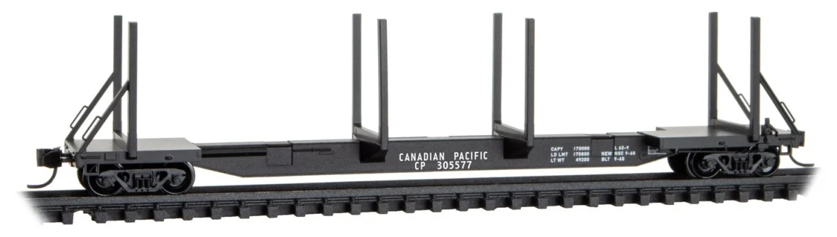Micro Trains Line N Canadian Pacific Skeleton Log Car RD# CP 305577