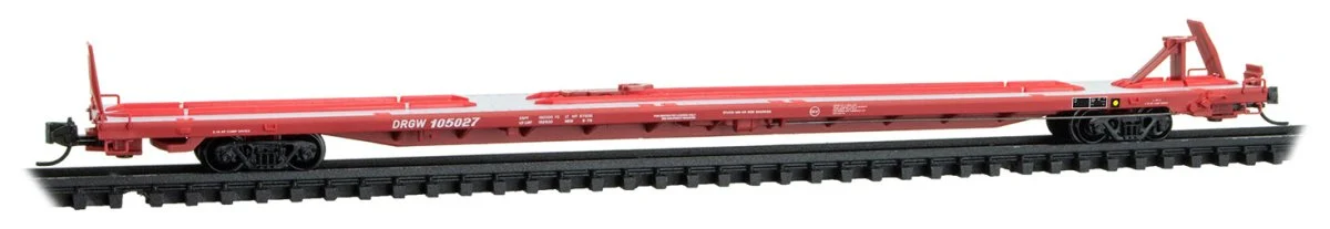 Micro Trains Line N Denver & Rio Grande Western 89' Flatcar RD# DRGW 105027