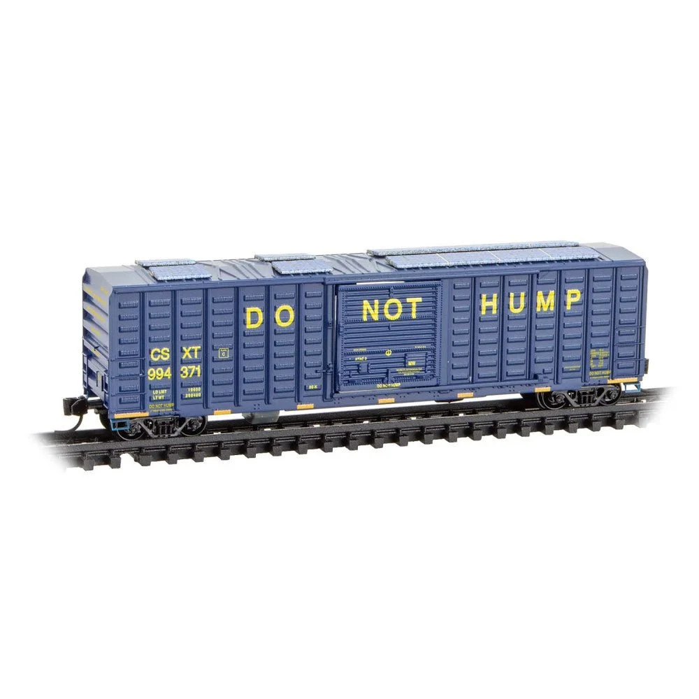 Micro Trains Line N Scale CSX 50' Rib Side Box Car Track Inspection Car Rd# 994371