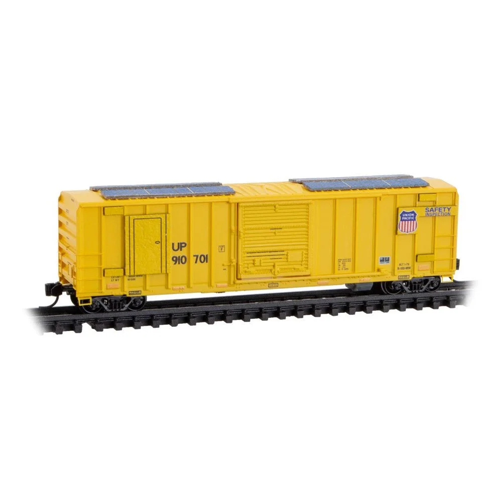 Micro Trains Line N Scale Union Pacific 50' Rib Side Box Car Safety Inspection Car Rd# 910701