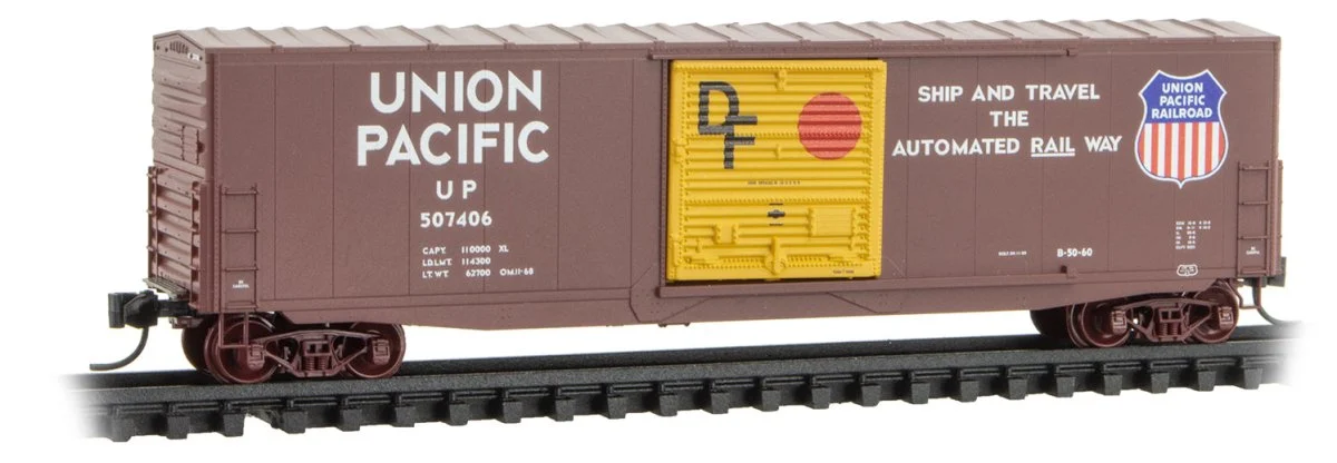 Micro Trains Line N Union Pacific 50' Standard Boxcar RD# 507406