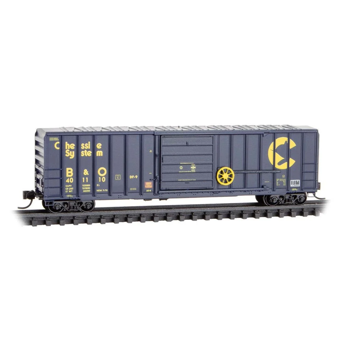 Micro Trains N Chessie System/B&O 50' Rib Side Boxcar RD# 401110 | 02500356