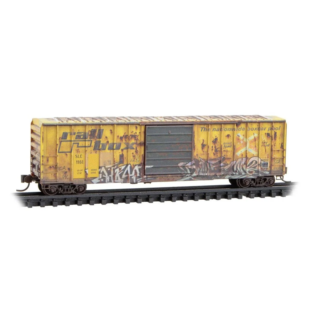 Micro Trains N San Luis Central/ex-Railbox 50' Rib Side Boxcar RD# 1161 - 02544442