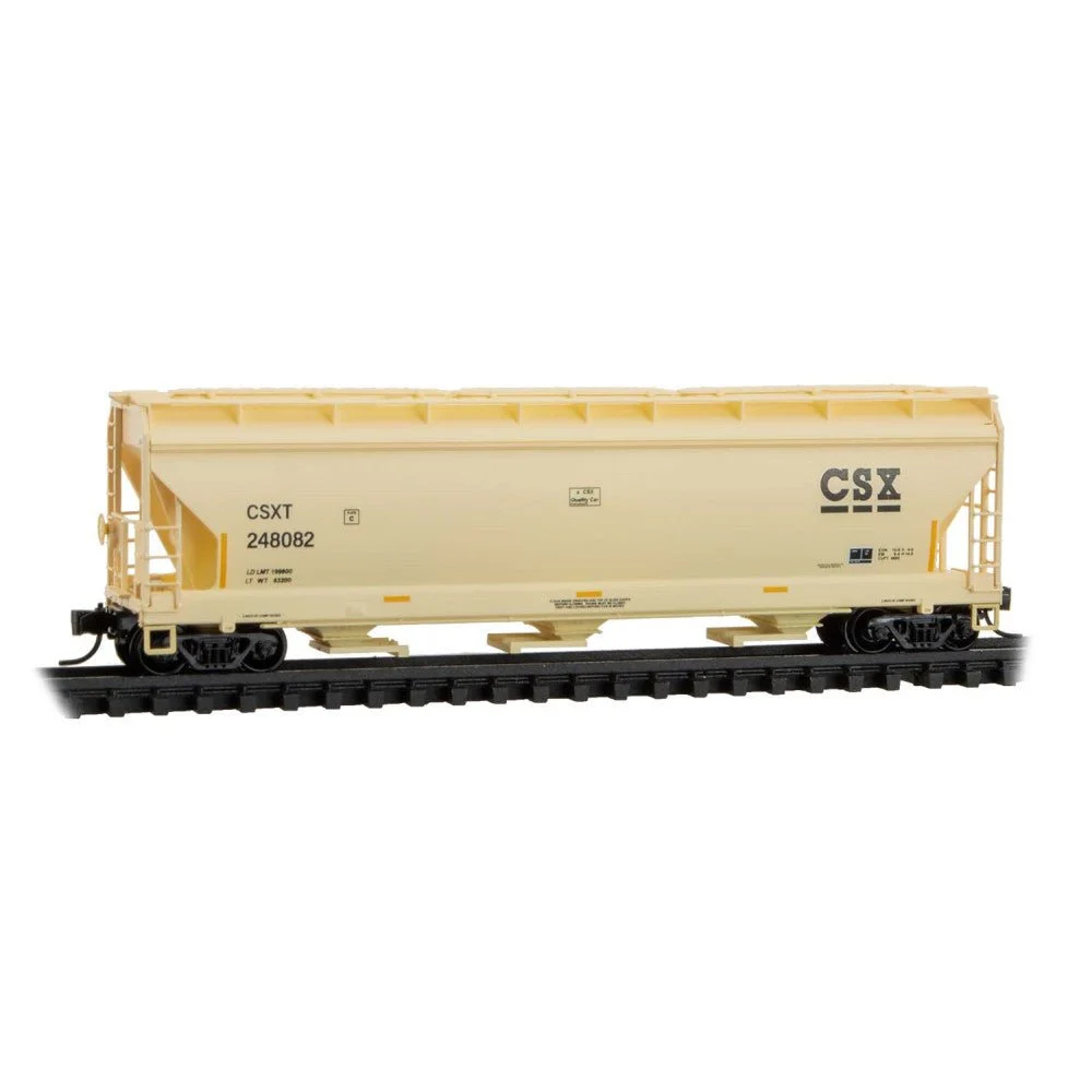Micro Trains N Scale CSXT 3-Bay Covered Hopper #248082
