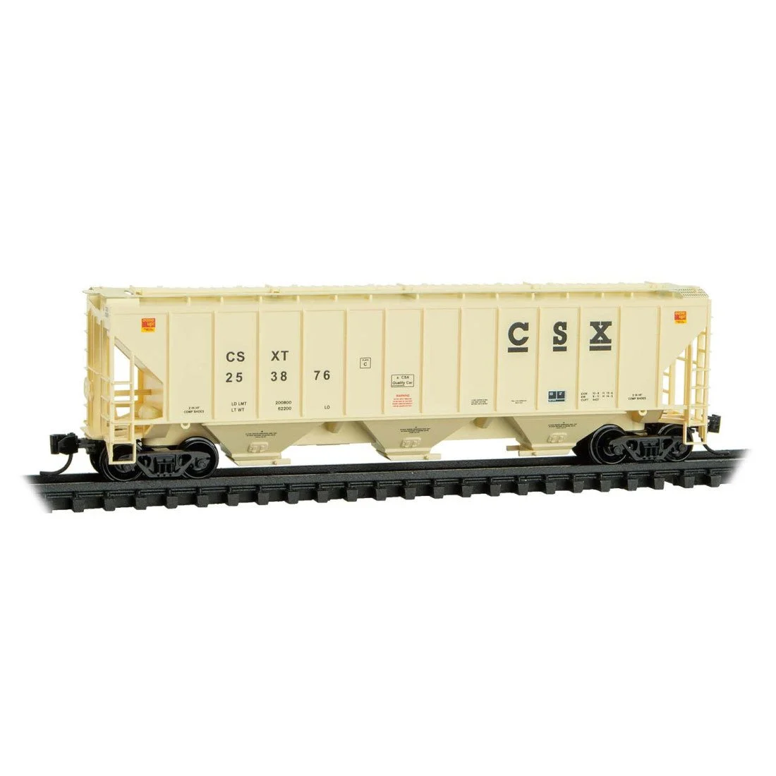 Micro Trains N Scale CSXT 3-Bay Covered Hopper #253876 | 09600230