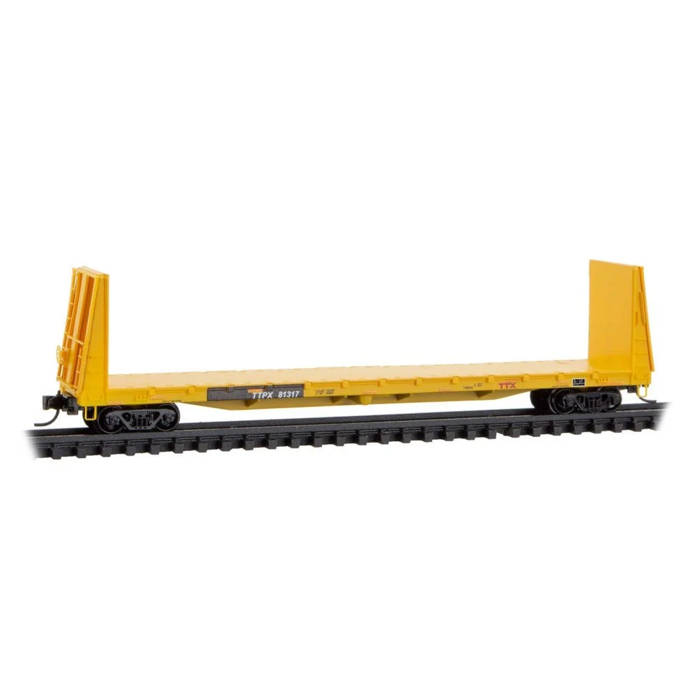 Micro Trains N Scale TTPX 61' Bulkhead Flatcar #81317