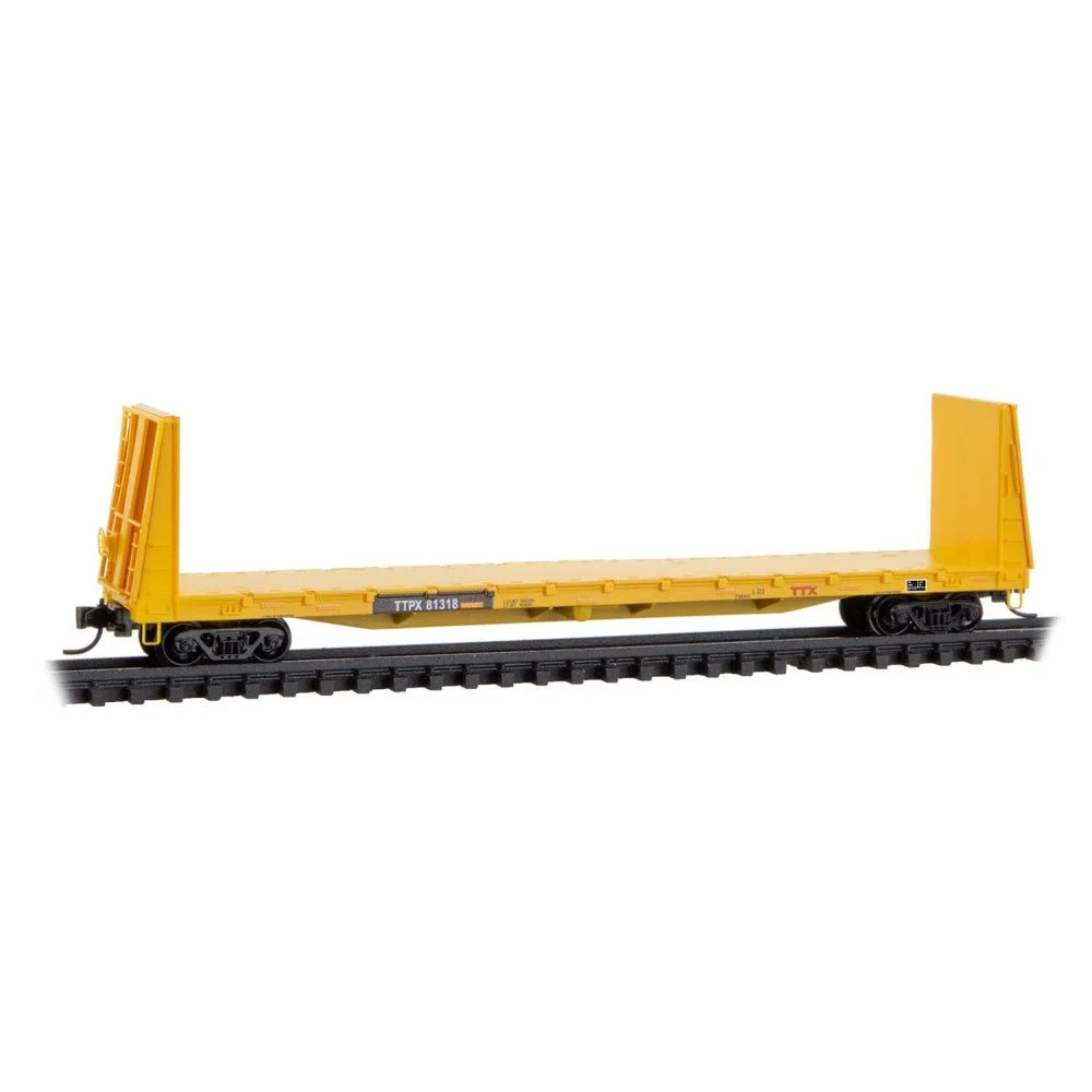 Micro Trains N Scale TTPX 61' Bulkhead Flatcar #81318