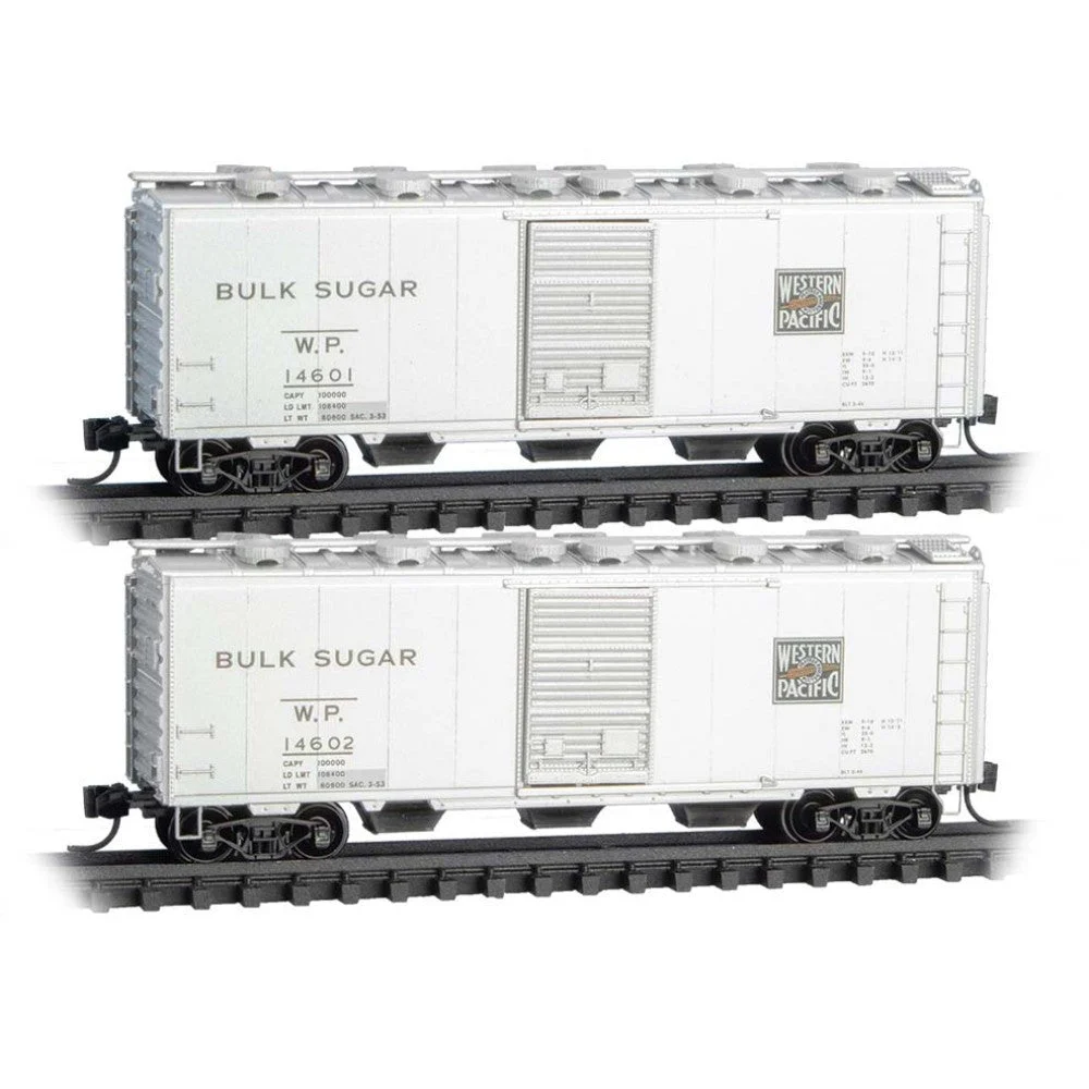Micro Trains N Western Pacific Bulk Sugar Car 2-Pack RD# 14601, 14602 | 98302278