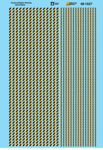 Microscale O Scale - Caution/Safety Striping Yellow/Black