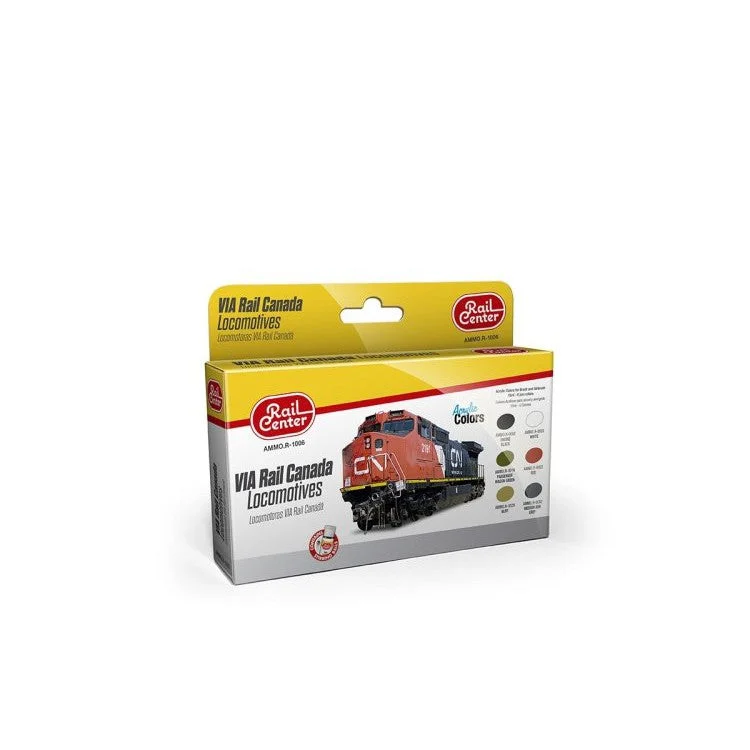 Ammo Mig Rail Center Via Rail Canada Loco Set - Ammo Mig Jimenez