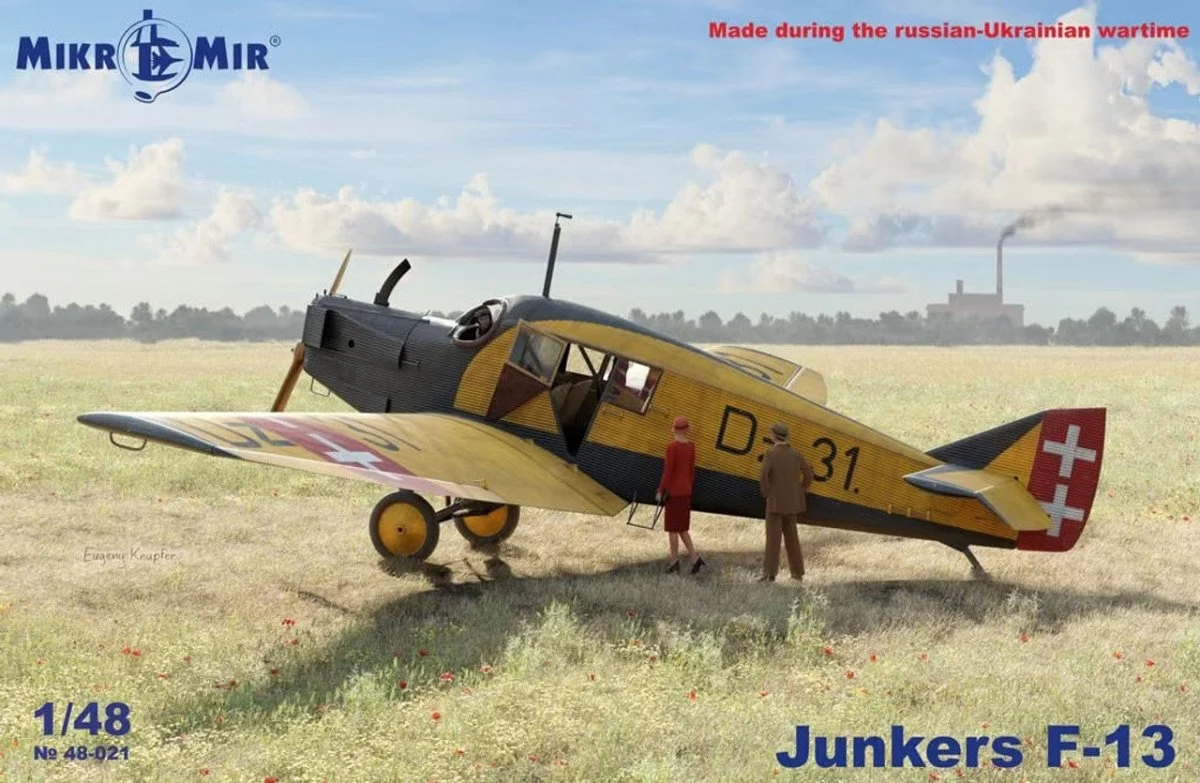 MikroMir 1/48 MikroMir Junkers F-13 All Metal Transport Plastic Model Kit
