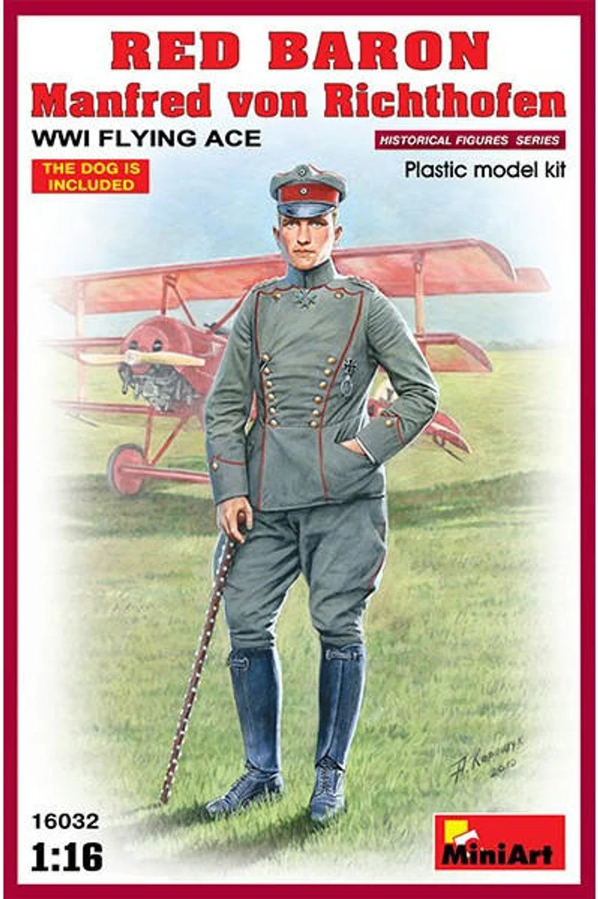 Miniart 1/16 Red Baron. Manfred von Richthofen.WW1 Flying Ace