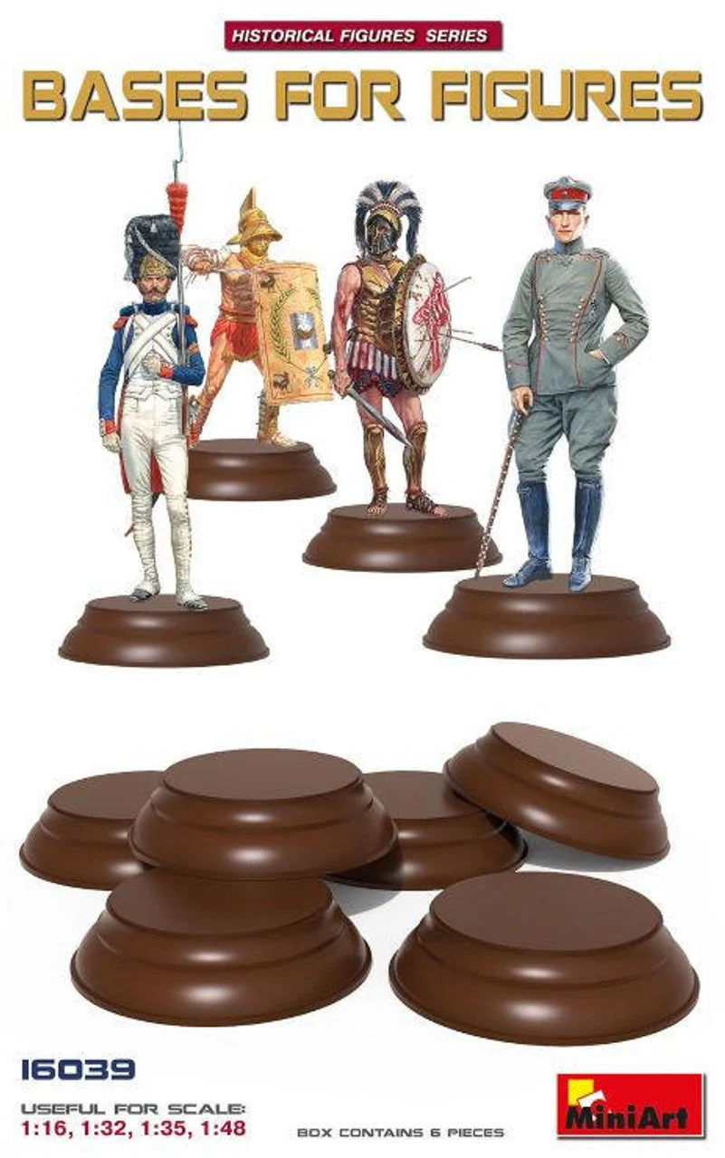 Miniart 1/35 Bases for Figures 6 pc