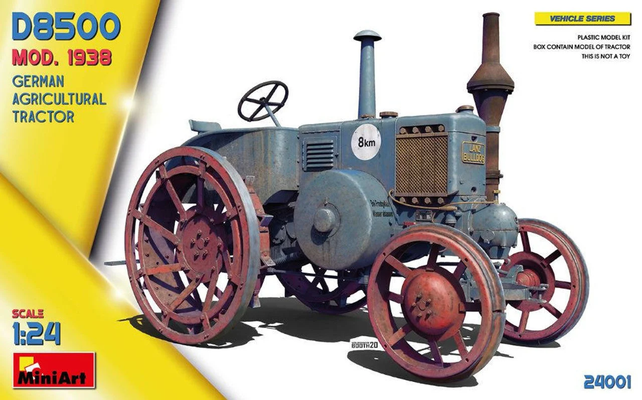 Miniart 1/24 German Agricultural Tractor D8500 Mod. 1938