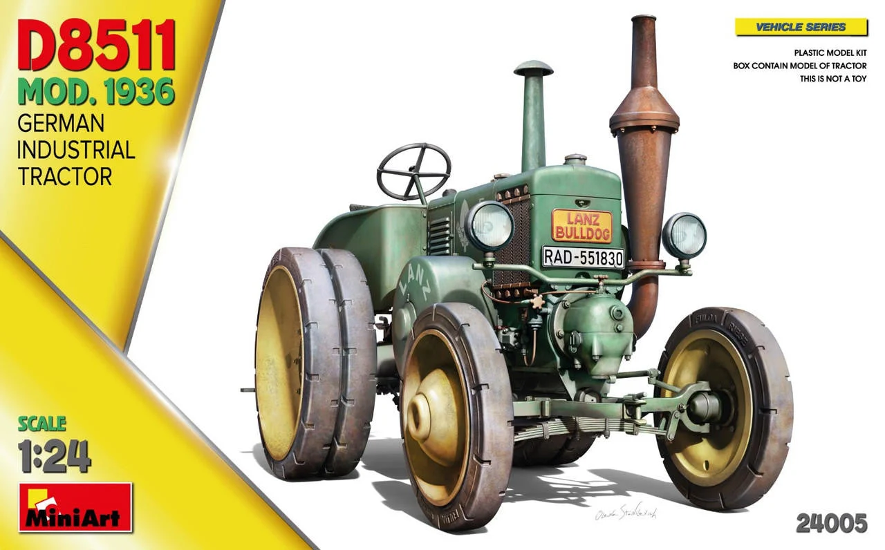 Miniart 1/24 German Industrial Tractor D8511 Mod. 1936