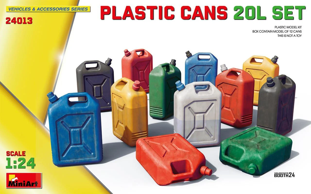 Miniart 1/24 Miniart Plastic Cans 20L Set 200L