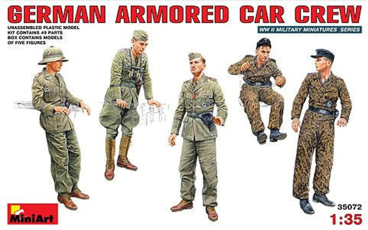 Miniart 1/35 German Armored Car Crew (5)