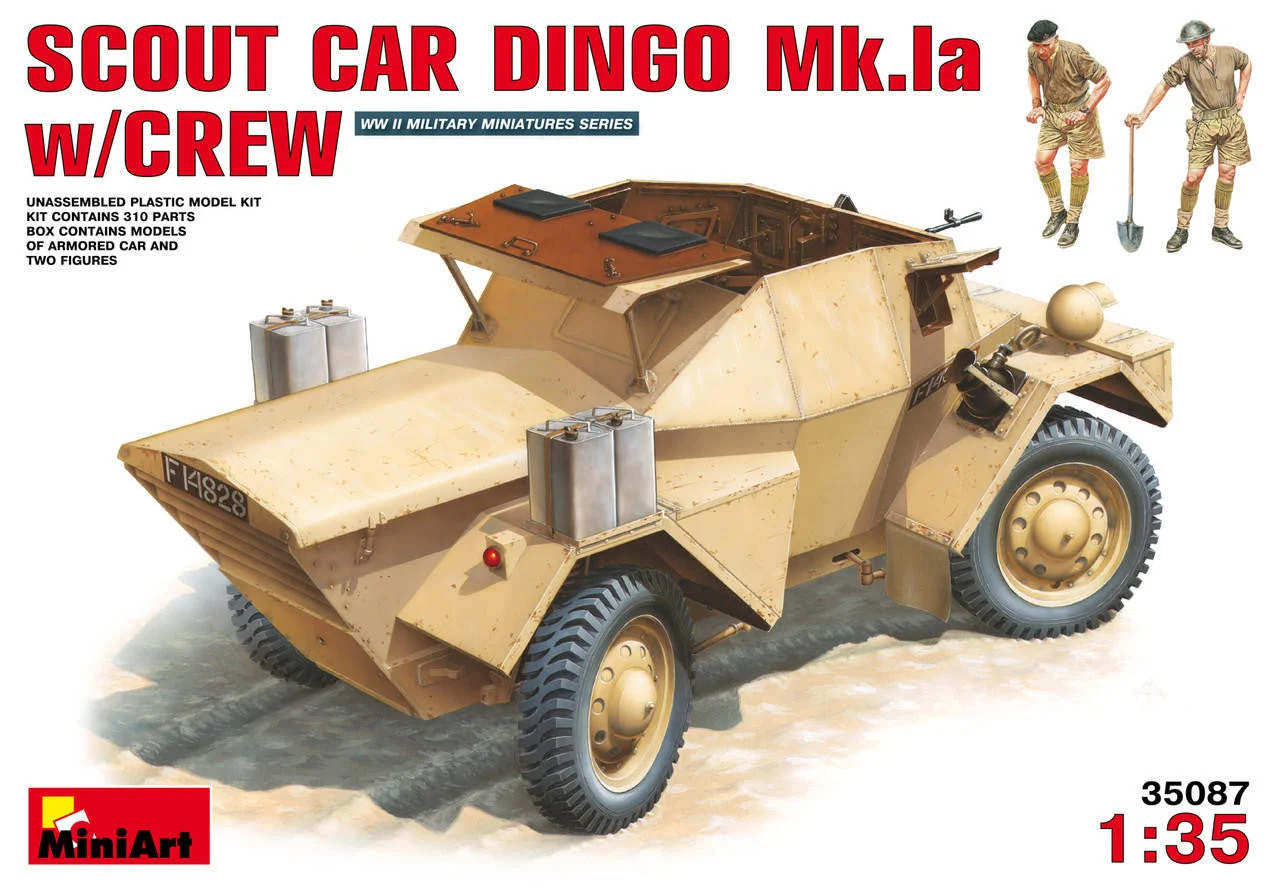Miniart 1/35 Miniart Dingo Mk.Ia Scout Car w/Crew