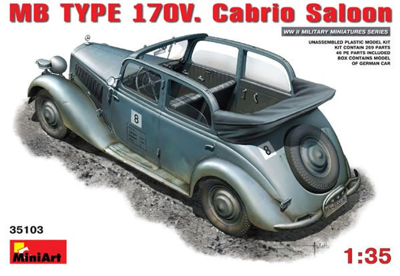 Miniart 1/35 Miniart MB TYPE 170V Cabrio Saloon