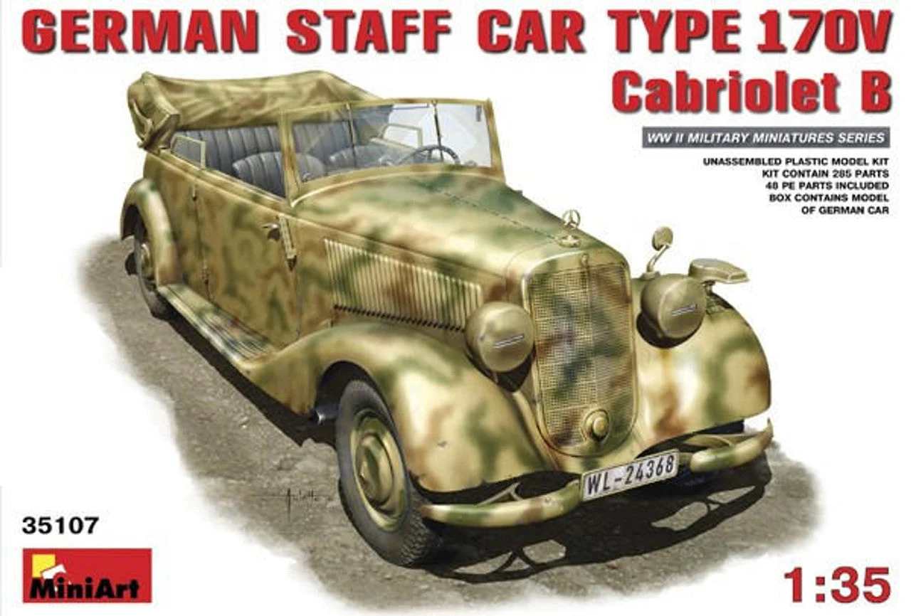 Miniart 1/35 Miniart German Staff Car MB 170V. Cabriolet