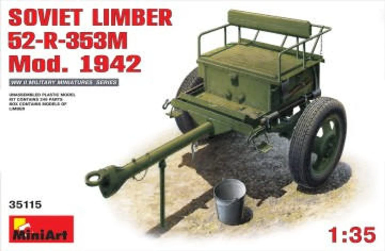Miniart 1/35 Miniart Soviet 52R 353M Mod 1942 Limber