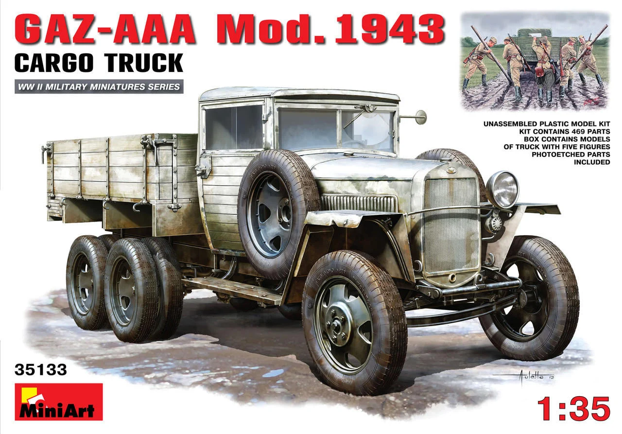Miniart 1/35 Miniart GAZ-AAA Mod. 1943 Cargo Truck