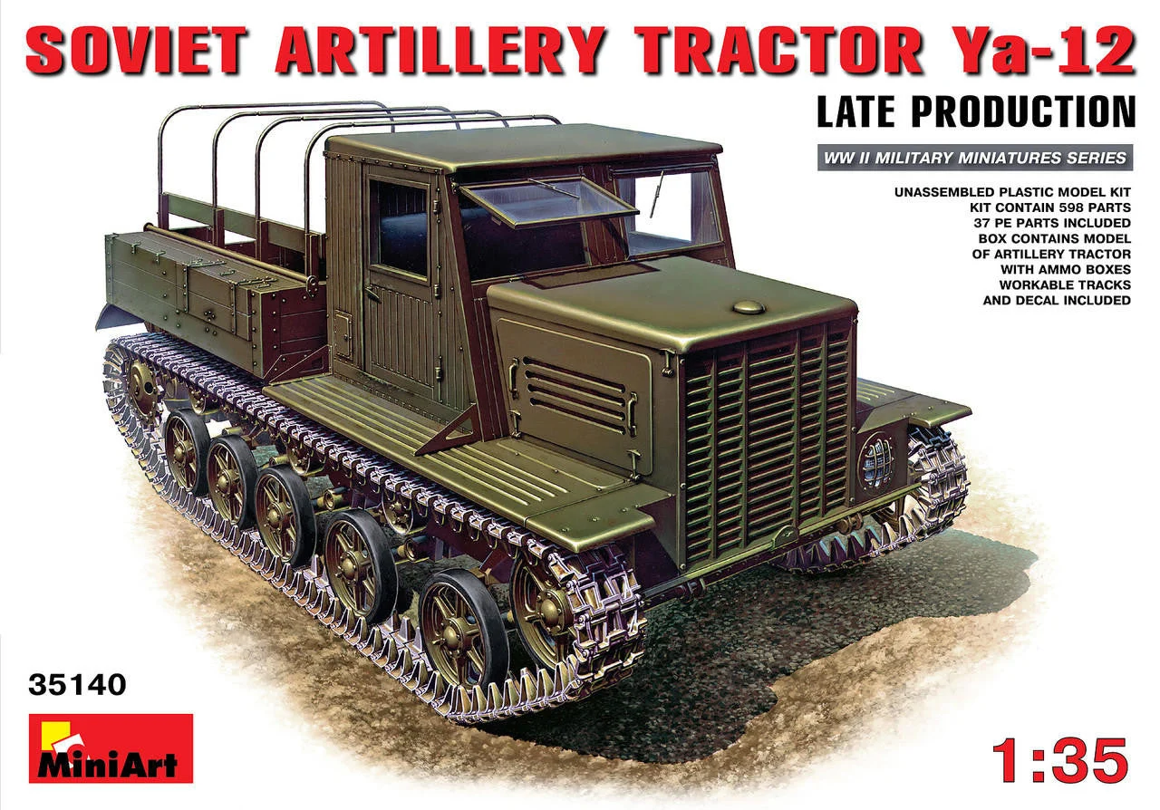 Miniart 1/35 Miniart Ya-12 Late Prod. Soviet Artillery Tractor