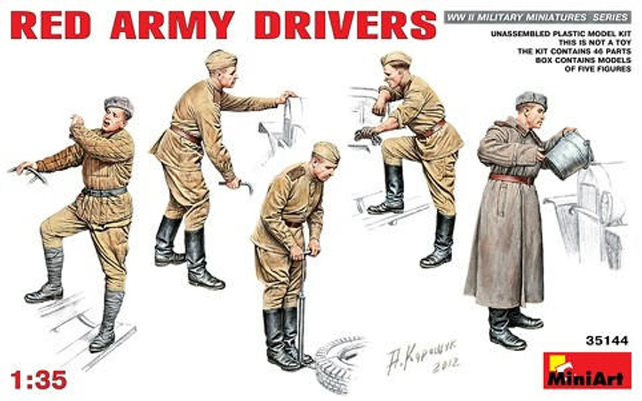 Miniart 1/35 Miniart WWII Red Army Drivers (5)
