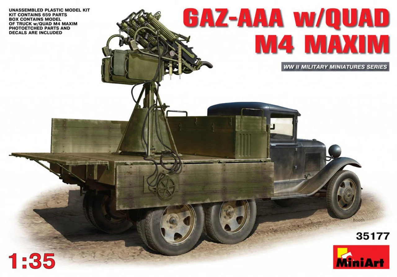 Miniart 1/35 Miniart GAZ-AAA w/QUAD M4 MAXIM