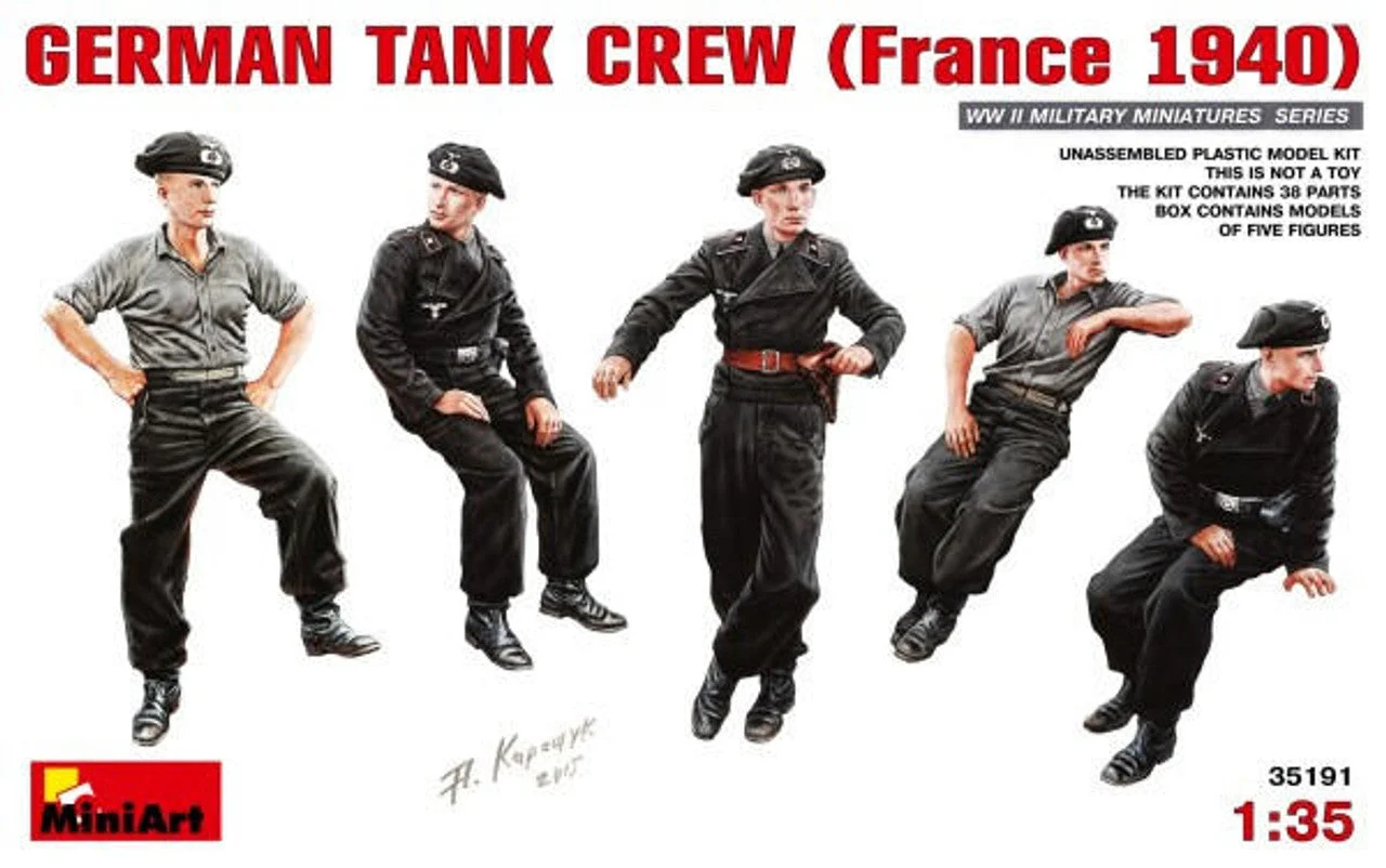 Miniart 1/35 German Tank Crew France 1940 (5)