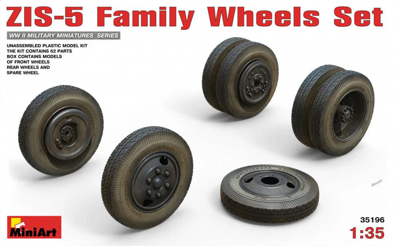 Miniart 1/35 Miniart ZIS-5 Family Wheels Set