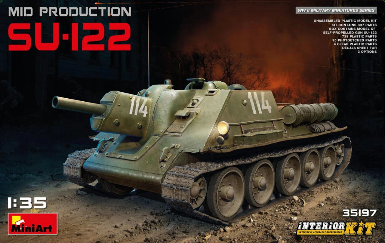 Miniart 1/35 Miniart Su-122 Mid Production w/Interior
