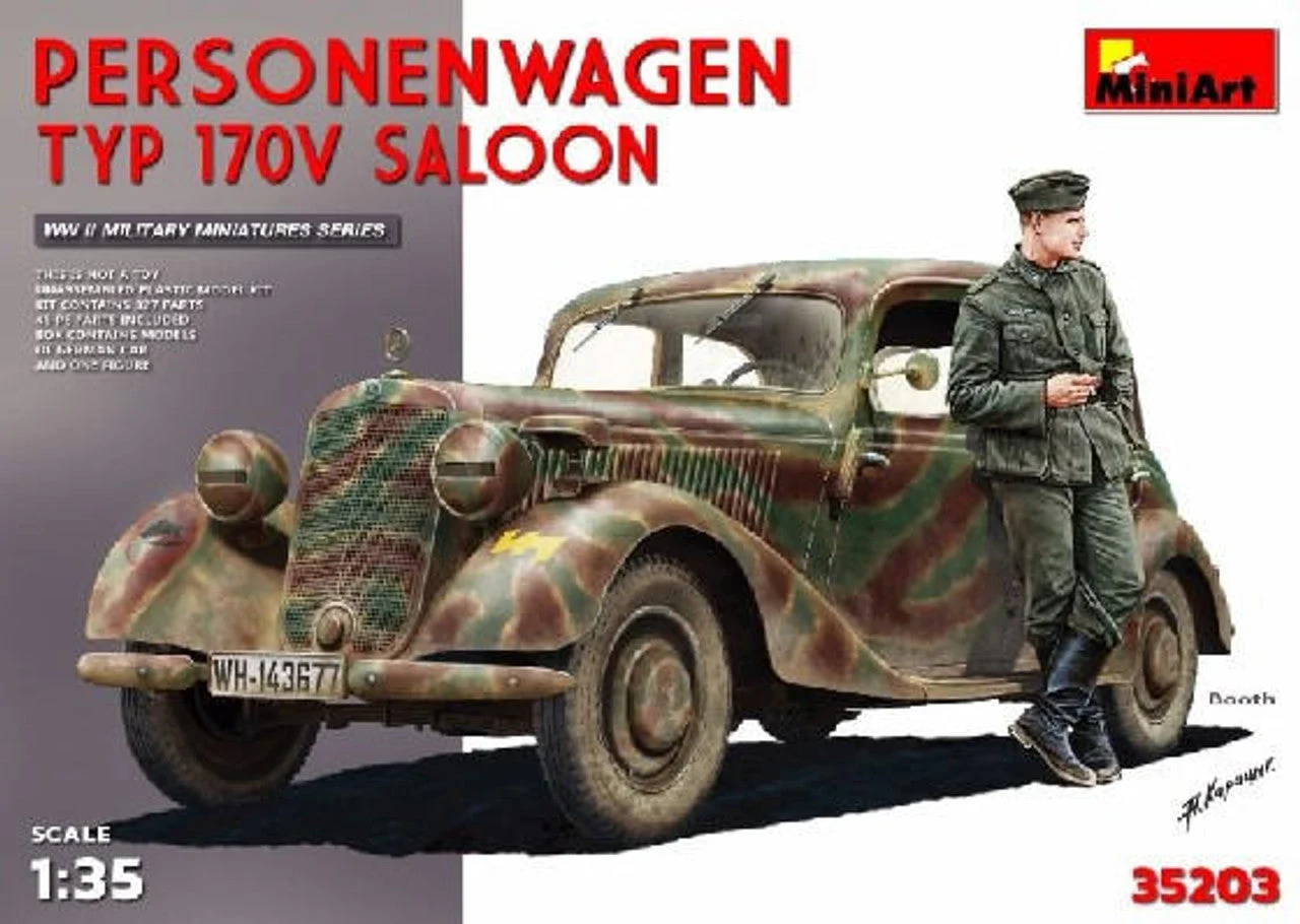 Miniart 1/35 Miniart Personenwagen Typ 170V Saloon.Special Edition