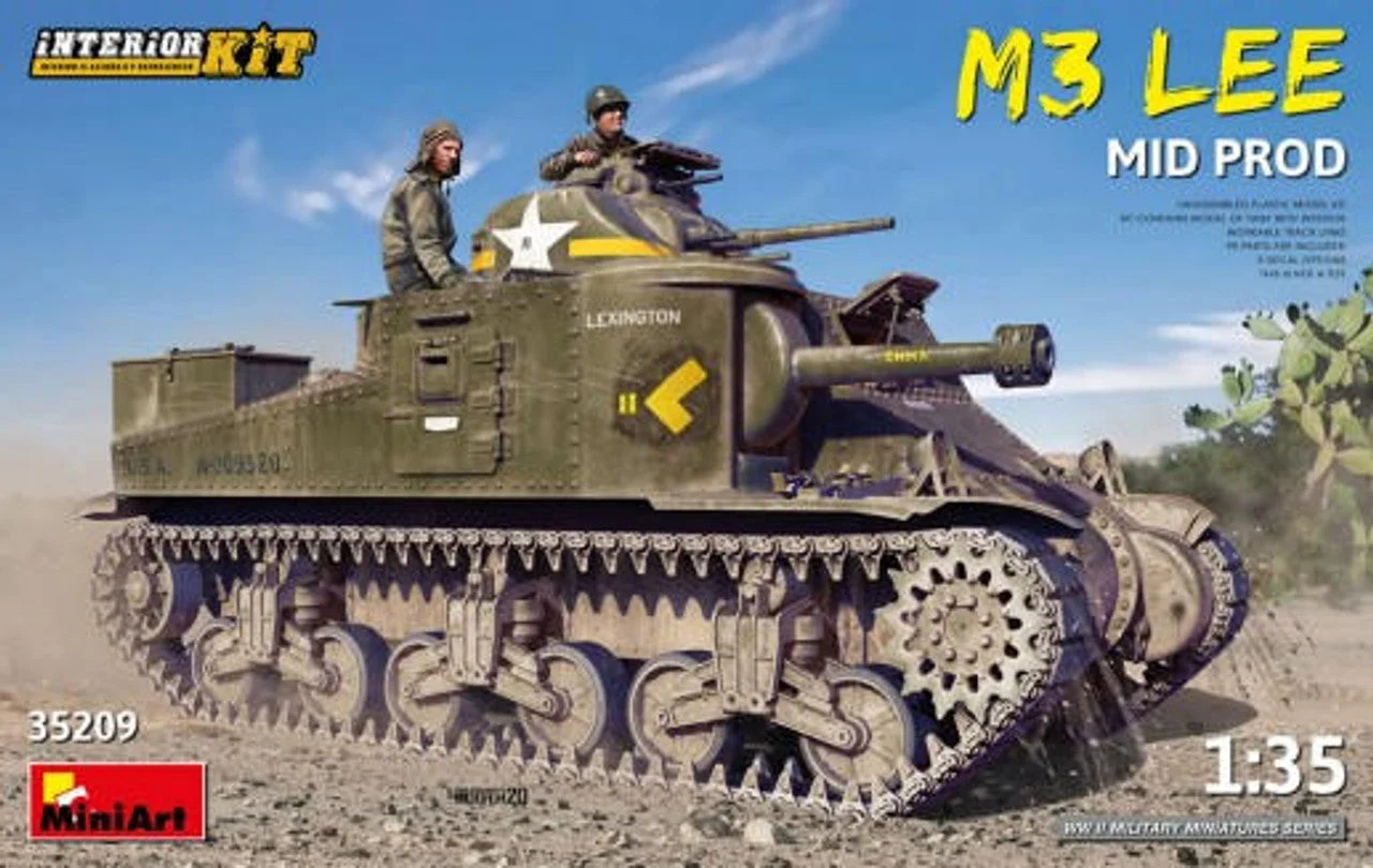 Miniart 1/35 Miniart M3 Lee Mid Production Tank w/Full Interior