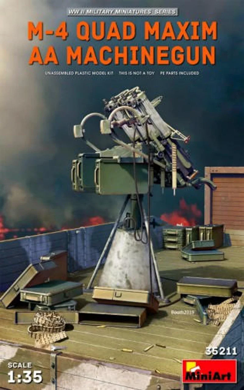 Miniart 1/35 Miniart M4 Quad Maxim AA Machine Gun