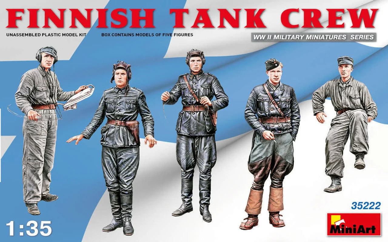 Miniart 1/35 Finnish Tank Crew (x5 Figure Set)