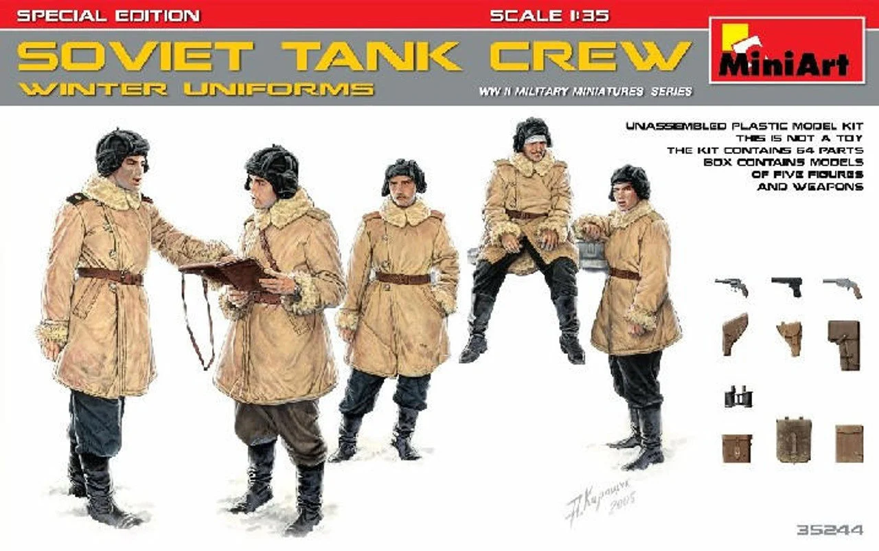 Miniart 1/35 Miniart Soviet Tank Crew(Winter Uniforms)Special Edition