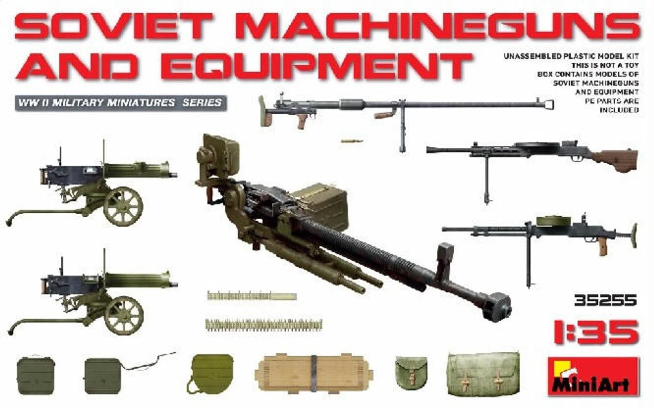 Miniart 1/35 Miniart WWII Soviet Machine Guns & Equipment