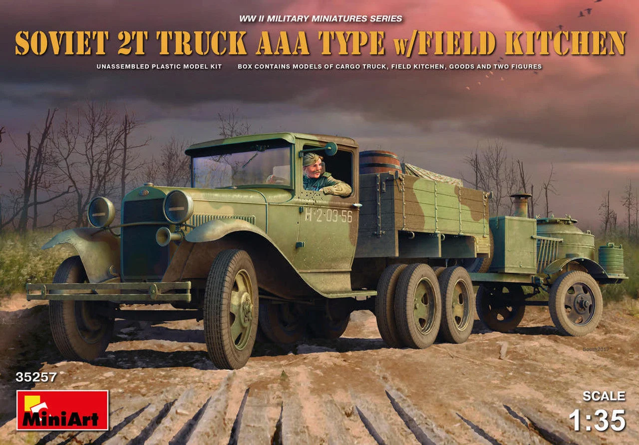 Miniart 1/35 Miniart Soviet 2T Truck AAA Type w/Field Kitchen