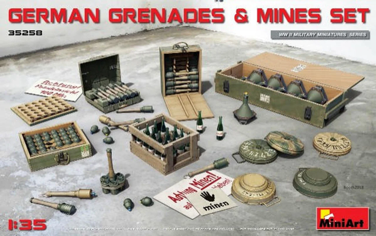 Miniart 1/35 Miniart German Grenades & Mines Set
