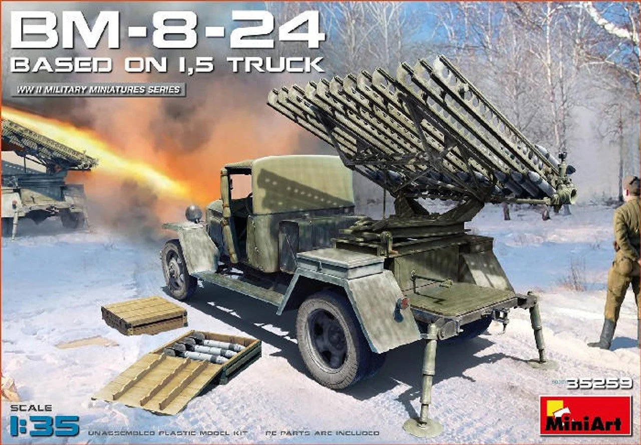 Miniart 1/35 Miniart Soviet BM8-24 Rocket Launcher Based on 1.5-Ton Truck