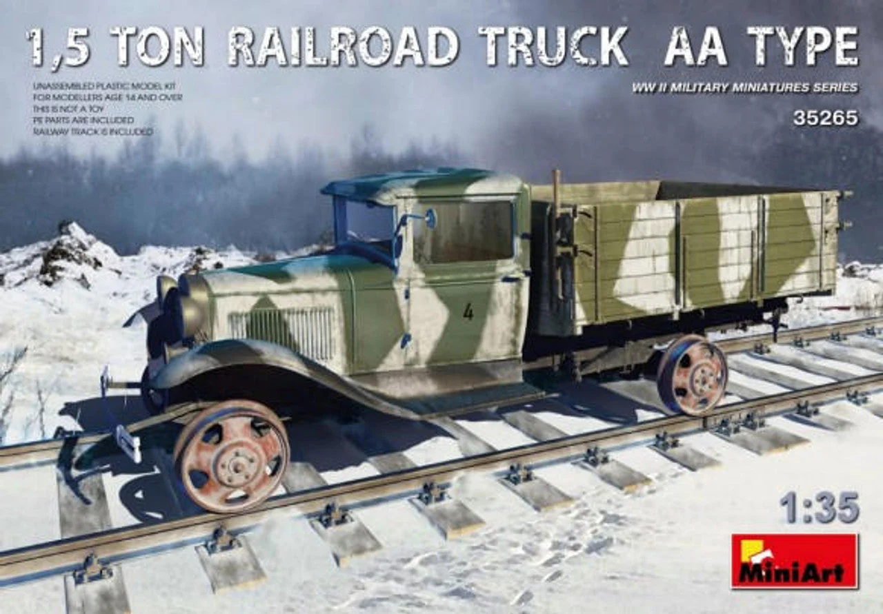 Miniart 1/35 Miniart German 1.5-Ton AA-Type Stake Bed Railroad Truck