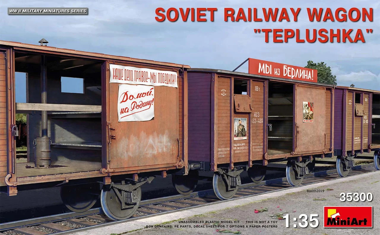 Miniart 1/35 Miniart Soviet Railway Wagon Teplushka
