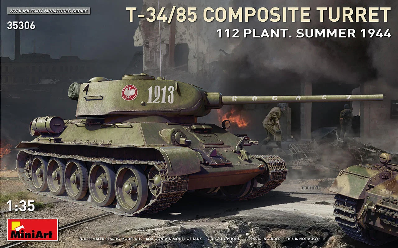 Miniart 1/35 Miniart T-34-85 Composite Turret. 112 Plant. Summer 1944