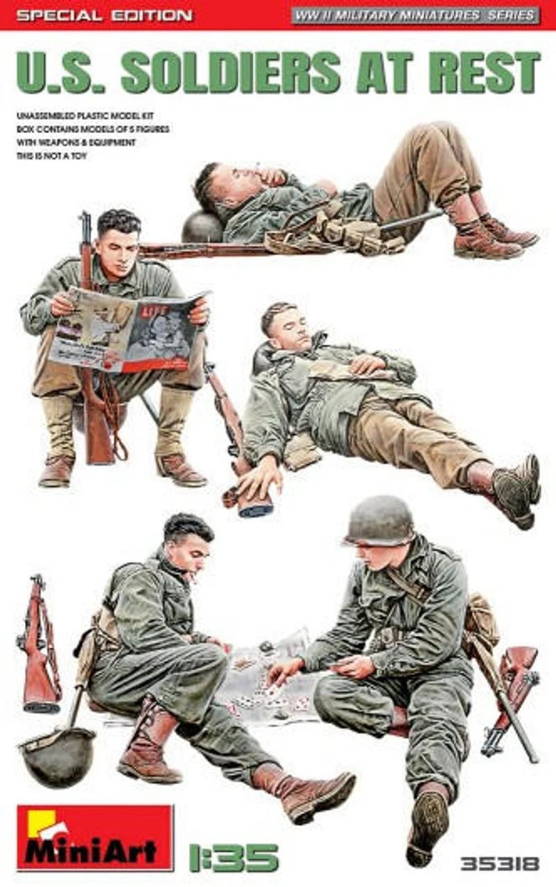 Miniart 1/35 US Soldiers at Rest (5) (Special Edition)