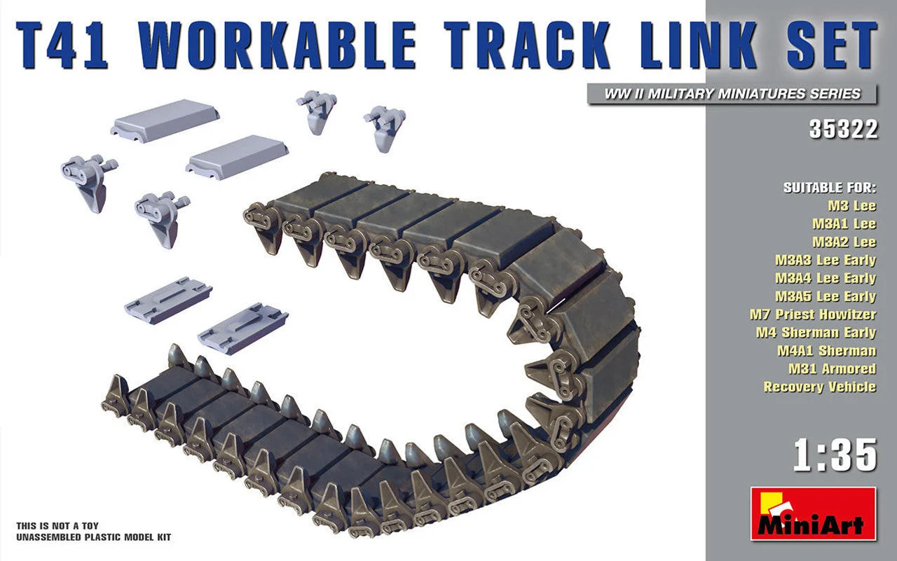 Miniart 1/35 Miniart T41 Workable Track Link Set